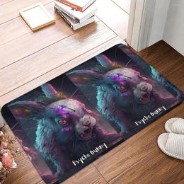 Tapis yeux rouges paillasson antidérapant tapis de cuisine tapis de couloir psycho lapin tapis de bienvenue tapis décoratif de chambre à coucher