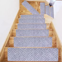 Les tapis réduisent les tapis d'escalier de bruit auto-adhésifs non glipt du sol à la maison marte à la maison muette tapis protecteur de protection lavable