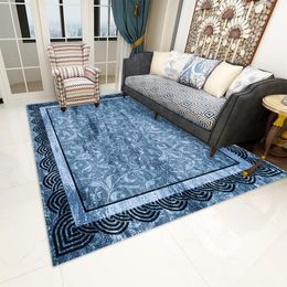 Tapijten Reese Woonkamer Gedrukt Blauw Europees Rode Achtergrond Luxe Retro Anti Slip Area Tapijten Tafel Slaapkamer El Sofa Huwelijk