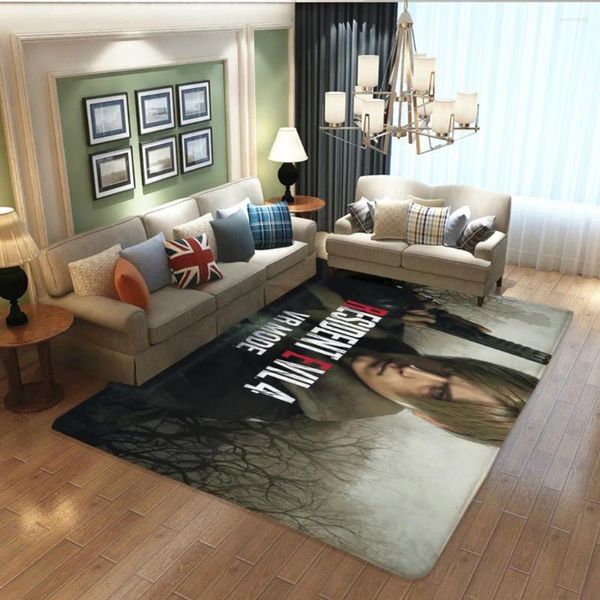 Carpets résidents-évil de grandes chambres tapis de jeu de gibier flanelle décorations de maison