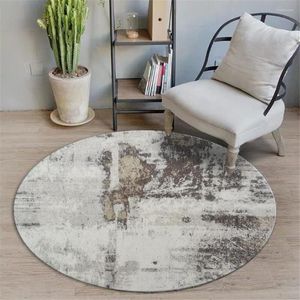 Tapis rétro abstrait tapis pour salon tapis rond Style nordique Table basse moderne zone chambre chaise tapis canapé