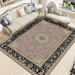 Carpets Retro American Living Room Tapes de style Persan Style Chambre Decor Carpet Salon Sounge Salon Minimaliste Corridor Porch Carpets