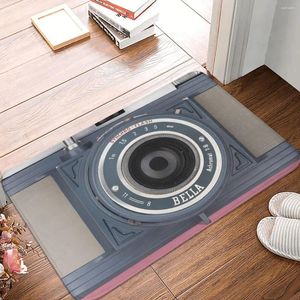 Carpets Retro Retro Camera Anti slip Tapis paillasshat salon Mat Vintage Halway Carpet Indoor Decor