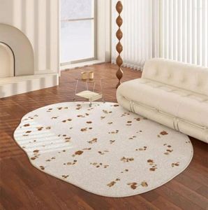 Carpets rétro French Forme de forme irrégulière pour le salon Style Style Bedroom Tapis de chambre à coucher canapé-basse