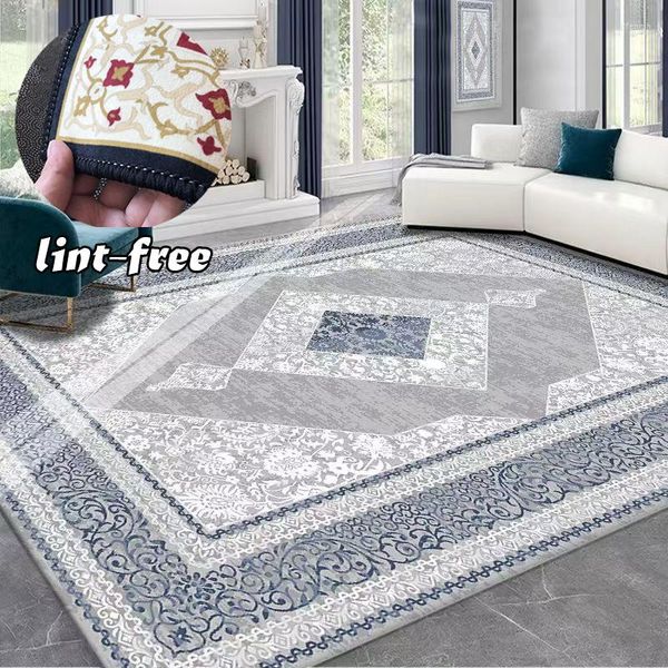 Tapis rétro imprimé tapis salon 160x230 luxe grande taille non pelucheux canapé tapis de sol lavable décoration chambre tapis