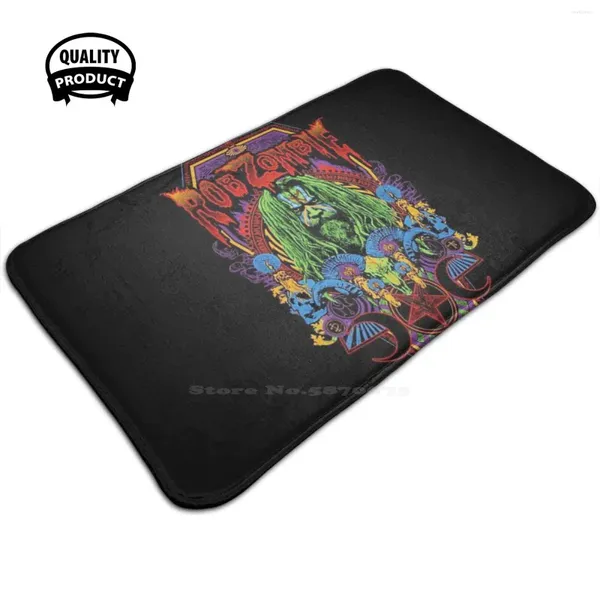 Carpets Rob Band Zombie Moon Star Vintage Gift For Fans and Lovers House House Family Anti-Slip Mat Tapis tapis