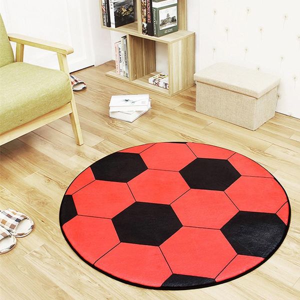 Tapis rond anti-dérapant balle tapis Football basket enfants chambre tapis pour salon tapis ordinateur chaise salon