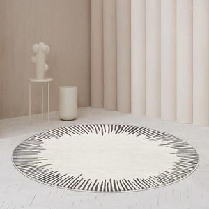 Tapis Tapis rond Salon Tapis de sol Chambre Tapis de chevet Nordique Minimaliste Coussin Canapé Table basse Décoration Salon