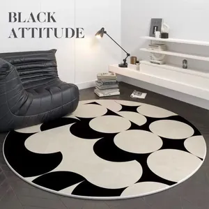 Tapis round tapis salon chaise de chaise de chaute