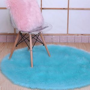 Tapijten rond tapijt tapijt faux bont vloerkleden voor slaapkamer woonkamer vloer Mat Home Decor