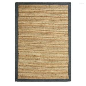 Tapis Tapis Naturel Jute Tapis Tressé Style Coureur Tapis Moderne Rustique Look Zone Pour Chambre Salon Décor