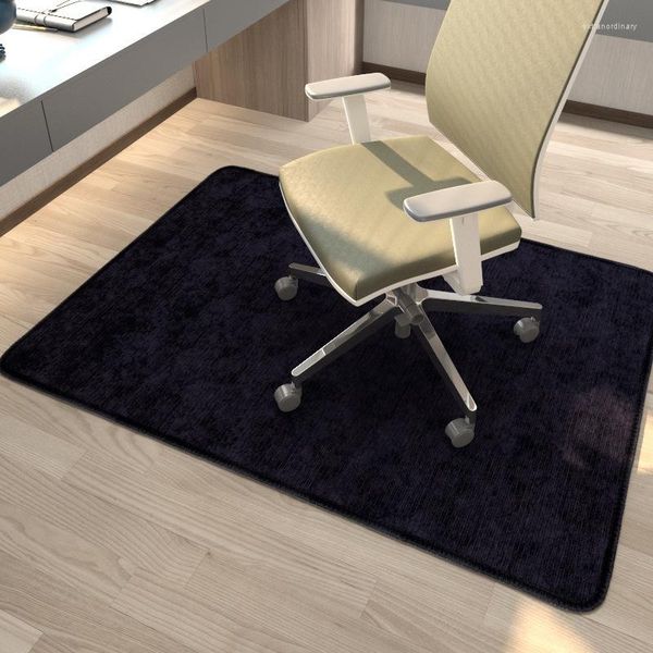 Alfombras Ruldgee Corduroy Office Desk Silla giratoria Pad Gaming Pie Pegamento Sin pegamento Autoadhesivo Protección antideslizante Mat