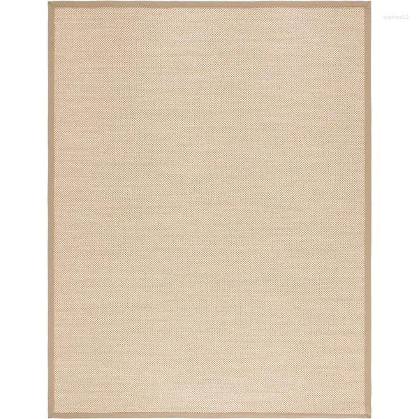 Alfombras Safavieh Natural Fiber Collection Área Rug - 10 'x 14' Lino de maíz Border Sisal Diseño Fácil de cuidado ideal para alfombras