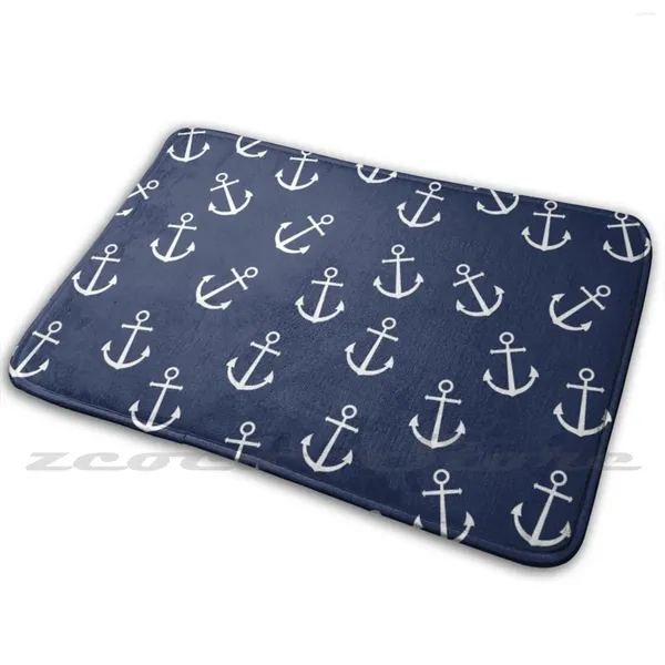 Carpets Sailor's Style Anchor Sea Sumy Carpet Water Absorbation de porte non glissée Mat Sailor Beach