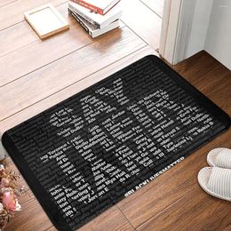 Tapis de paillasson antidérapant avec inscription « Black Lives Matter », pour salon, chambre à coucher, décoration d'extérieur et d'intérieur