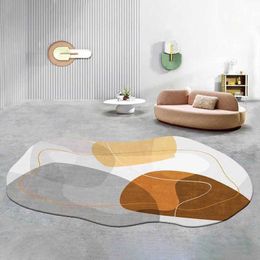 Tapis Lignes minimalistes scandinaves canapé table basse tapis pour salon chambre irrégulière tapis antidérapants meubles tapis décoratif W0413