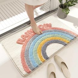 Tapijten Scandinavian Simple Strong Absorbent Mat Badkamer Tapijt Fresh Ins Floor Mats Deurwand Toilet Entry Deur