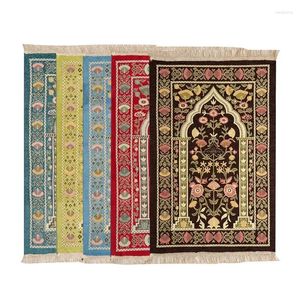 Tapijten verkopen machine wasbare aanbidding tapijt knielende mat hui vilt gebed Arabisch
