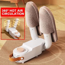 Tapis sèche-chaussures Machine 90 ° pliant chauffage rapide Intelligent température constante pied bottes gants chauffe-chauffage
