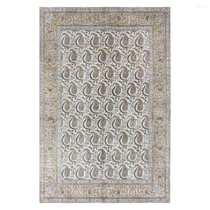 Carpets Tapis en soie pour chambre à coucher pour chambre à coucher antidérapant tapis de sol Taille 5.5'x8 '