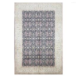 Tapijten zijden tapijt kalkoenontwerp oosterse tapijt decoreren mat maat 5.5'x8 '