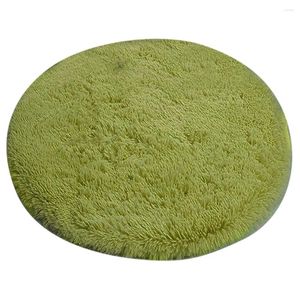 Carpets Silky Round Carpet Floor Mat d'ordinateur chaise pivotante Swivel Fitness Yoga