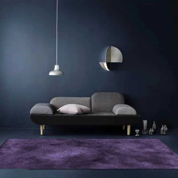 Carpets Simple Abstract Study Valette de tapis léger Luxury Luxury Purple Room Decoration Carpets Home Bedroom Back Window