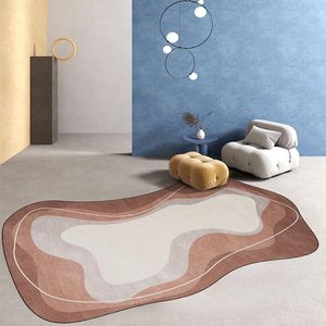 Tapis Simple tapis antidérapant Style Wabi-sabi ligne Art tapis de sol chambre japonais nordique irrégulier tapis maison chambre canapé décor
