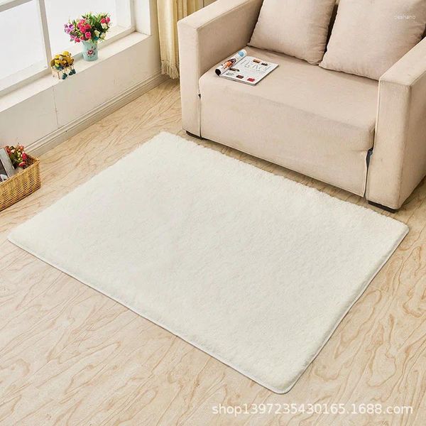 Carpets Simple Bedroom Living Room Canapa Couleur continue Tapis épais