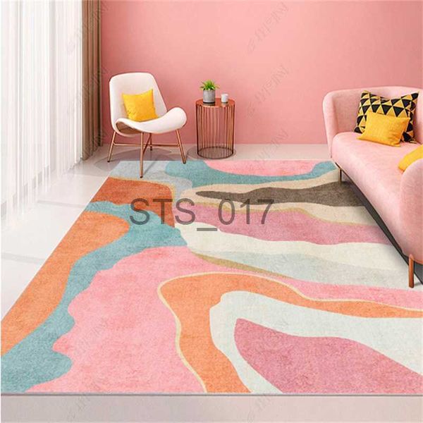 Tapis Simple luxe salon décoration tapis rose fille chambre chevet baie vitrée tapis antidérapants maison balcon cuisine porche tapis x0829