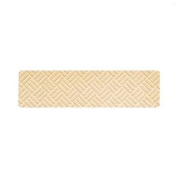 Les tapis glissent les tapis d'escalier TPR avec motif en diamant monte-coussin auto-caoutchouc en beige sans colle nécessaire pour installer facile