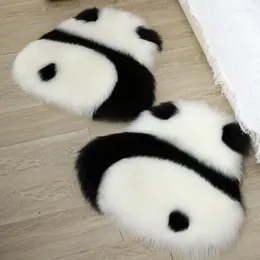 Tapijten Kleine Harige Vloermat Panda Wasbaar Tapijt Voor Slaapkamer Dorm Nachtkastje Decor Tapijt Jaar Kerstcadeau