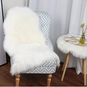 Tapijten zachte kunstmatige imitatie wol schapenvacht tapijten bont vloermatten voor kinderkamer woon tapijtstoel stoel dekking wasbaar