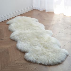 Tapijten zacht witte faux bont vloerkleden kinderen woonkamer slaapkamer shaggy vloerstoel mat home decoratie schapenvacht pluche bed tapijt 220906