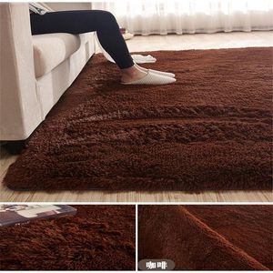 Tapis couleur unie mode maison tapis salon zone décor doux porte chaud coloré chambre tapis de sol antidérapant tapis