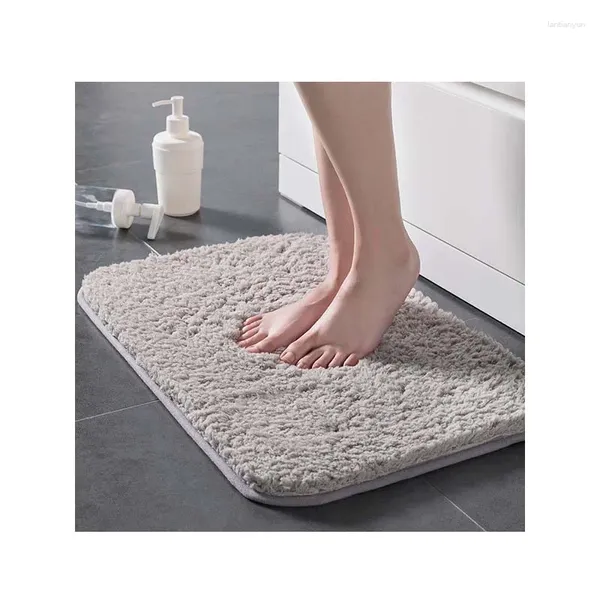 Tapis Tapis de porte de conception solide Anti Slip Chenille Tapis de salle de bain absorbant l'eau Chine Paillassons Tapis