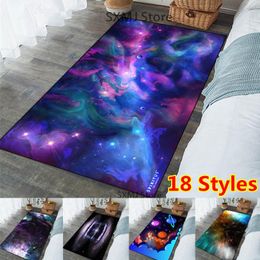 Tapijten Space Universe Planet Area Tapijt tapijt Non-slip grote gang deur stappen Mat badmat voor woonkamer slaapkamer ingang woning decorcarpet