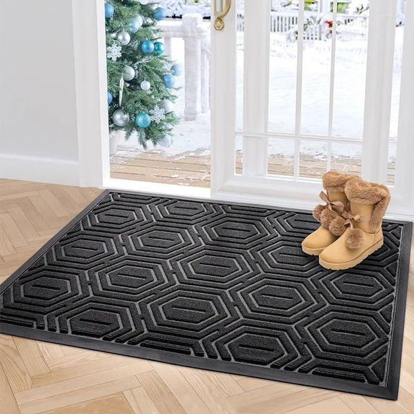 Tapis de la maison des tapis résistants à la maison Mat d'accès au sol de bienvenue pour le couloir du tapis paillasson avec salle de bain antidérapante pour support durable