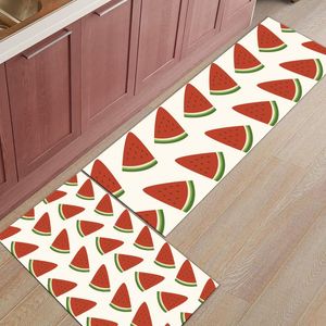 Tapis été motif pastèque tapis de cuisine maison sol salle de bain intérieur paillasson anti-dérapant tapis tapis LongCarpets
