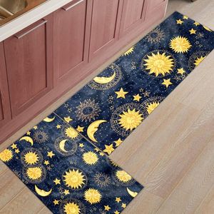 Tapis soleil lune univers ciel tapis de cuisine maison entrée paillasson salon décor sol tapis salle de bain anti-dérapant tapis tapis