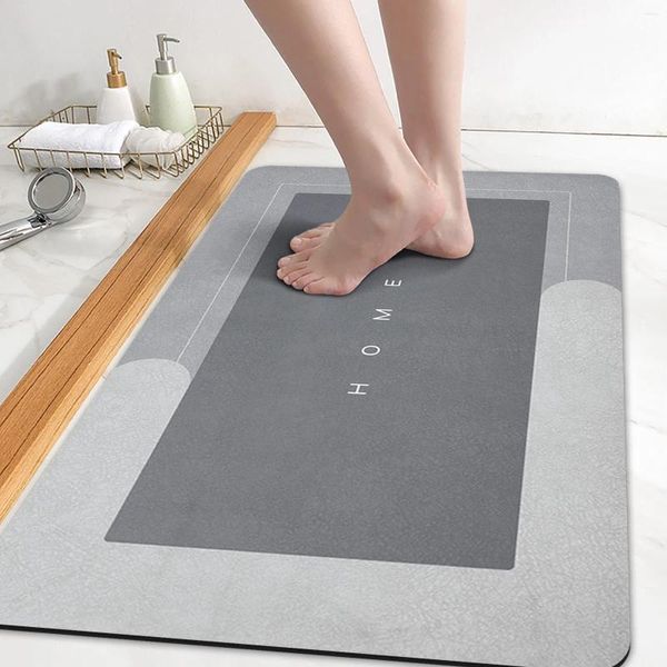 Tapis Tapis de sol super absorbant textile séchage rapide salle de bain cuisine tapis antidérapant résistant à l'huile facile à nettoyer tapis de bain décor à la maison 2024
