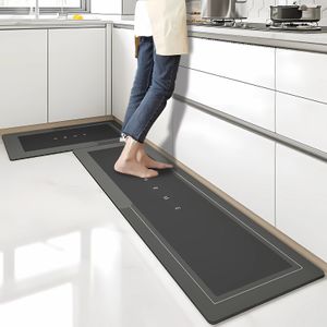 Tapis Super absorbant tapis de sol de cuisine diatomée boue Pad tapis de bain tapis anti-dérapant tapis de cuisine essuyable lavage longue bande tapis 230831