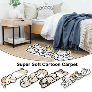 Carpets Super Soft Cartoon Carpet Absorption d'eau non silp Living Living Room de chambre de lit créatif Mat à la maison Decoration D4L2