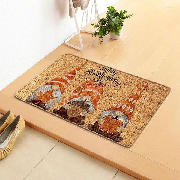 Carpets Thanksgiving Tapis ménage Carpet Car lettre Pumpkin Print Pitre de plancher intérieur Rectangle Rectangle pour chambre à coucher pour la chambre à coucher