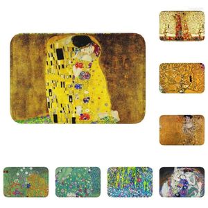 Tapijten The Kiss van Gustav Klimt Deurmat Antislip Keuken Badmat Tuindeur Vloer Entree Tapijt Tapijt Toilet Woonkamer Voetzool