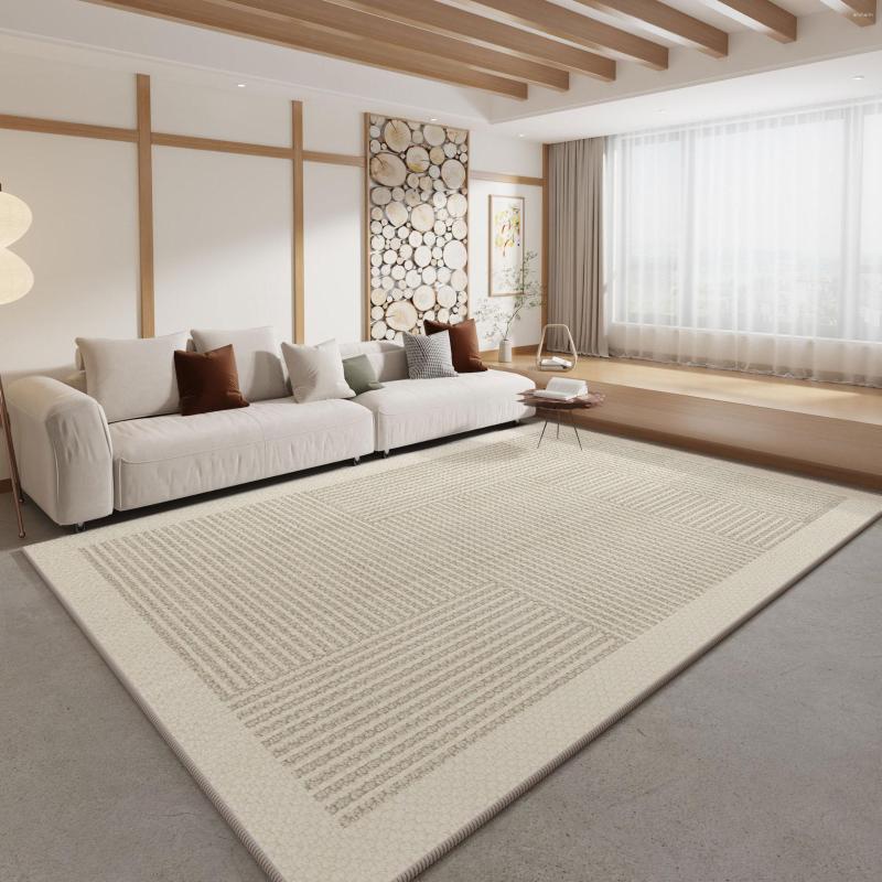 Carpets The Living Room Carpet Is Paved With Loop Velvet Tpr Household Bedside Blanket 2023 Cream Wind Wholesale Bedroom Carpet.