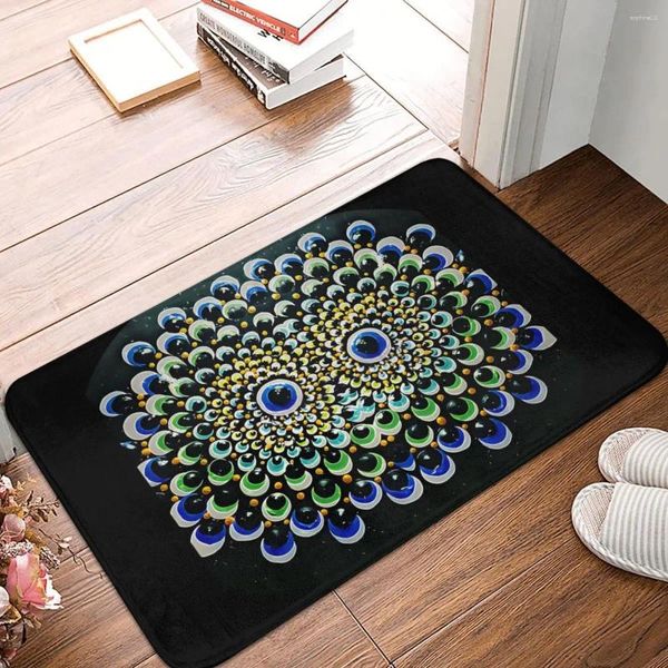 Tapis Les vieux dieux miroir Style Mandala mauvais œil tapis antidérapant paillasson chambre salle de bain tapis porte d'entrée décor tapis