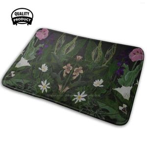 Tapis The Poison Garden Datura et He Ne 3D Tapis antidérapant doux, coussin de sorcière Hecate Magic Unseelie