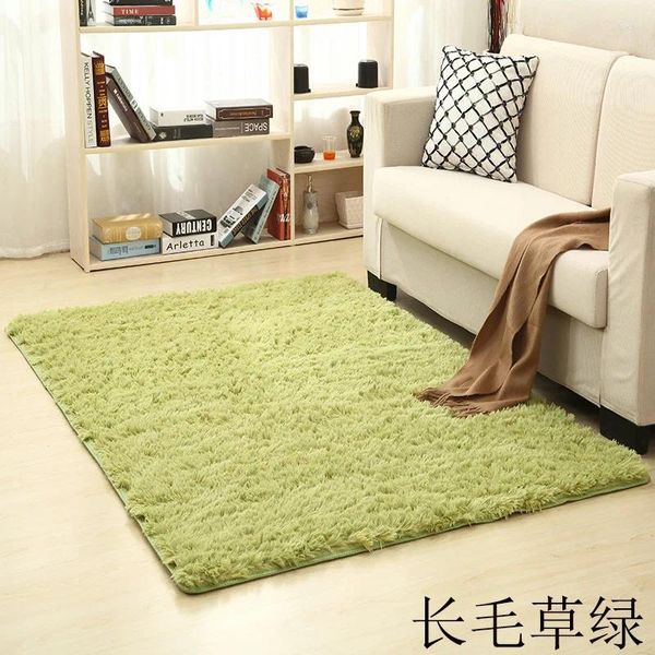 Alfombras Tie-dyed gradiente largo terciopelo alfombra sala de estar mesa de café puede lavar la alfombra del piso llena de dormitorio negro