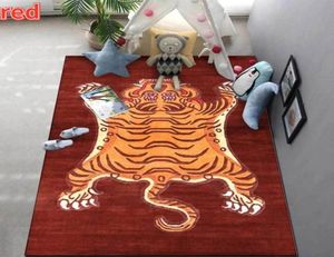 Carpets Tiger Carpet Animal Cartoon Print Living Room Decoration Play Play Soft Bedroom Tapis de salle de bain Absorbant Mat2717692 Absorbant MAT